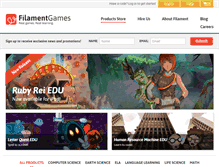 Tablet Screenshot of filamentlearning.com